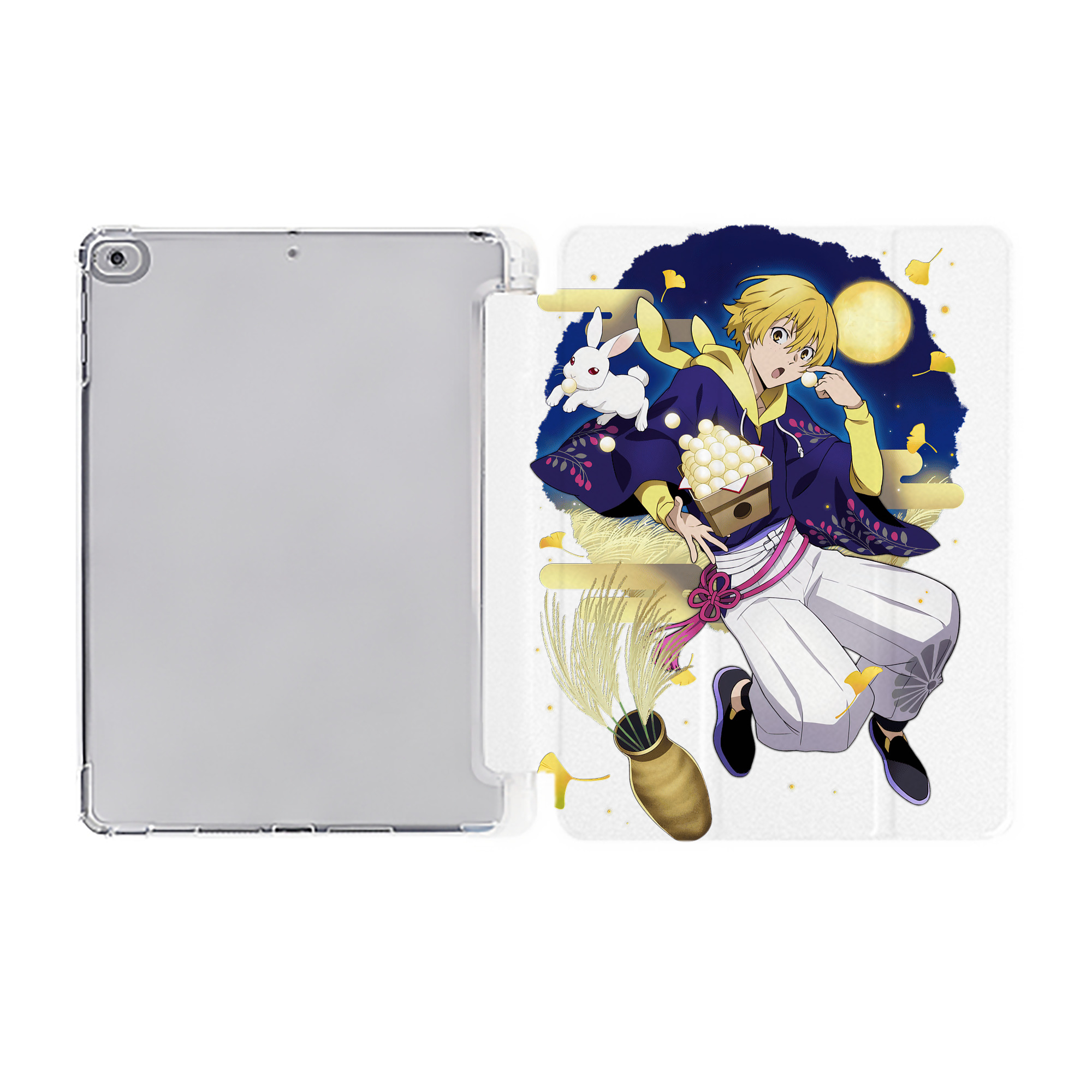 （画像用） 文豪ストレイドッグス Bungo Stray Dogs IPad ケース ペン収納付き 三つ折りスタンド PUレザー×シリコン 対応機種9.5/10.5/10.9インチ